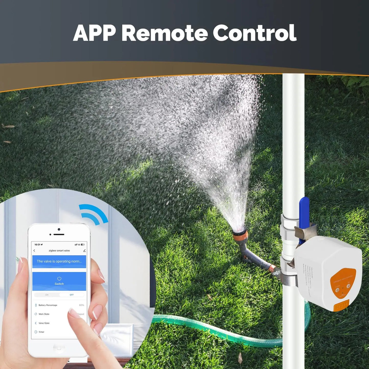 MOES Tuya ZigBee Smart Battery-Powered Water & Gas Valve Controller