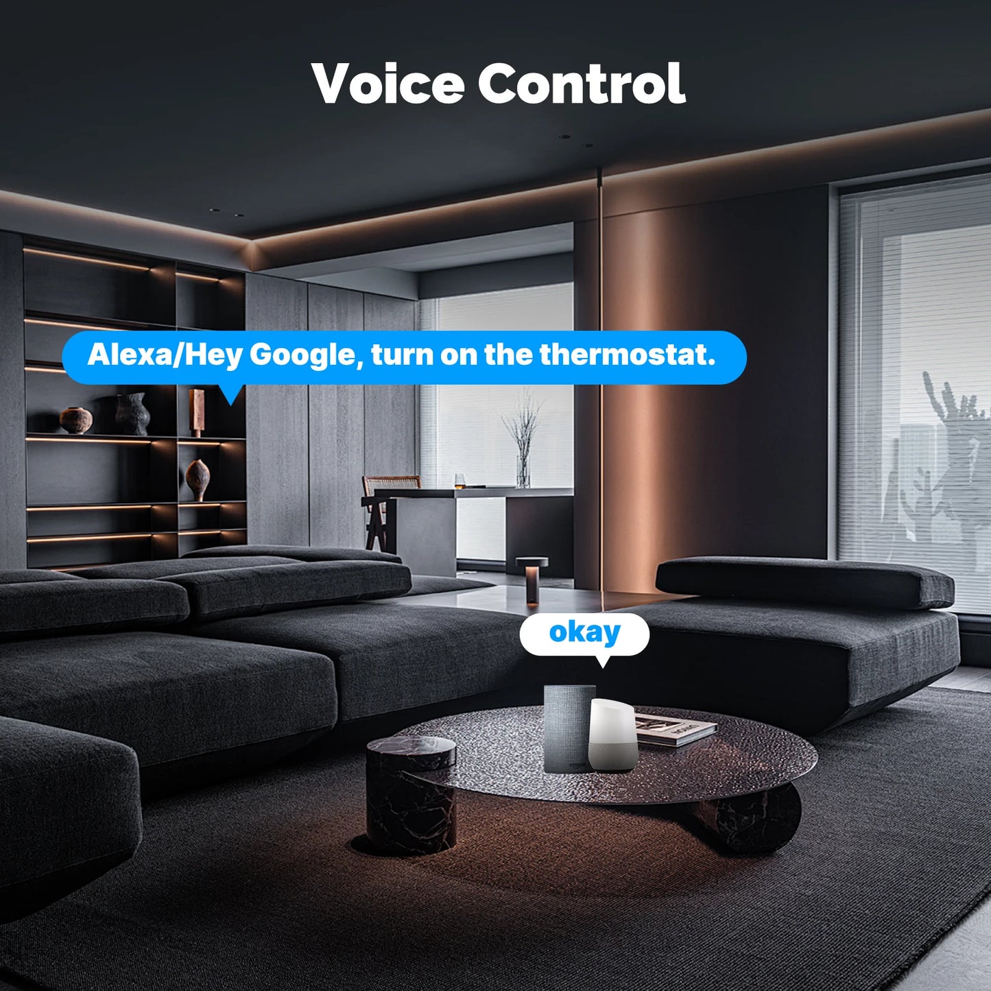 MOES Tuya ZigBee Smart Knob Thermostat – Star Ring Series