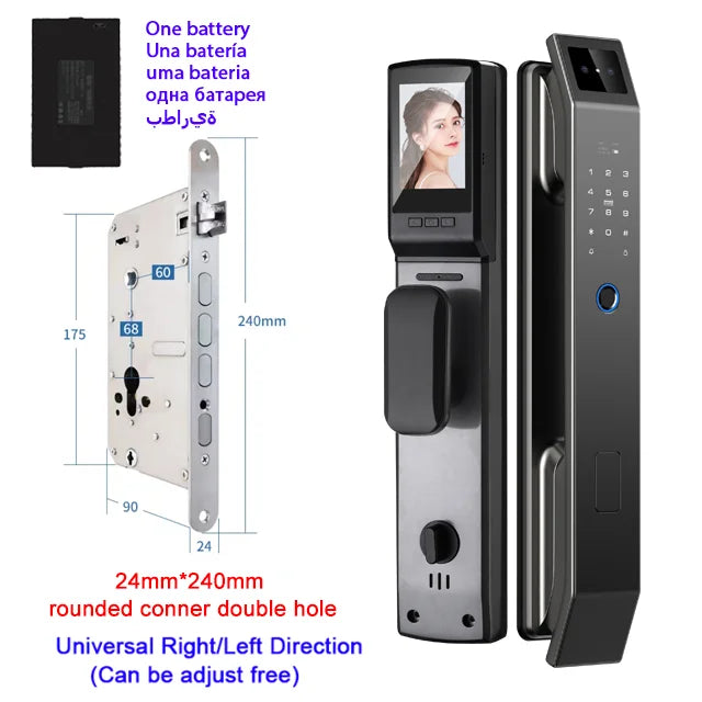 GARANT™Face Recognition Smart Door Lock (Camera + Fingerprint) — Keyless Wi‑Fi Entry