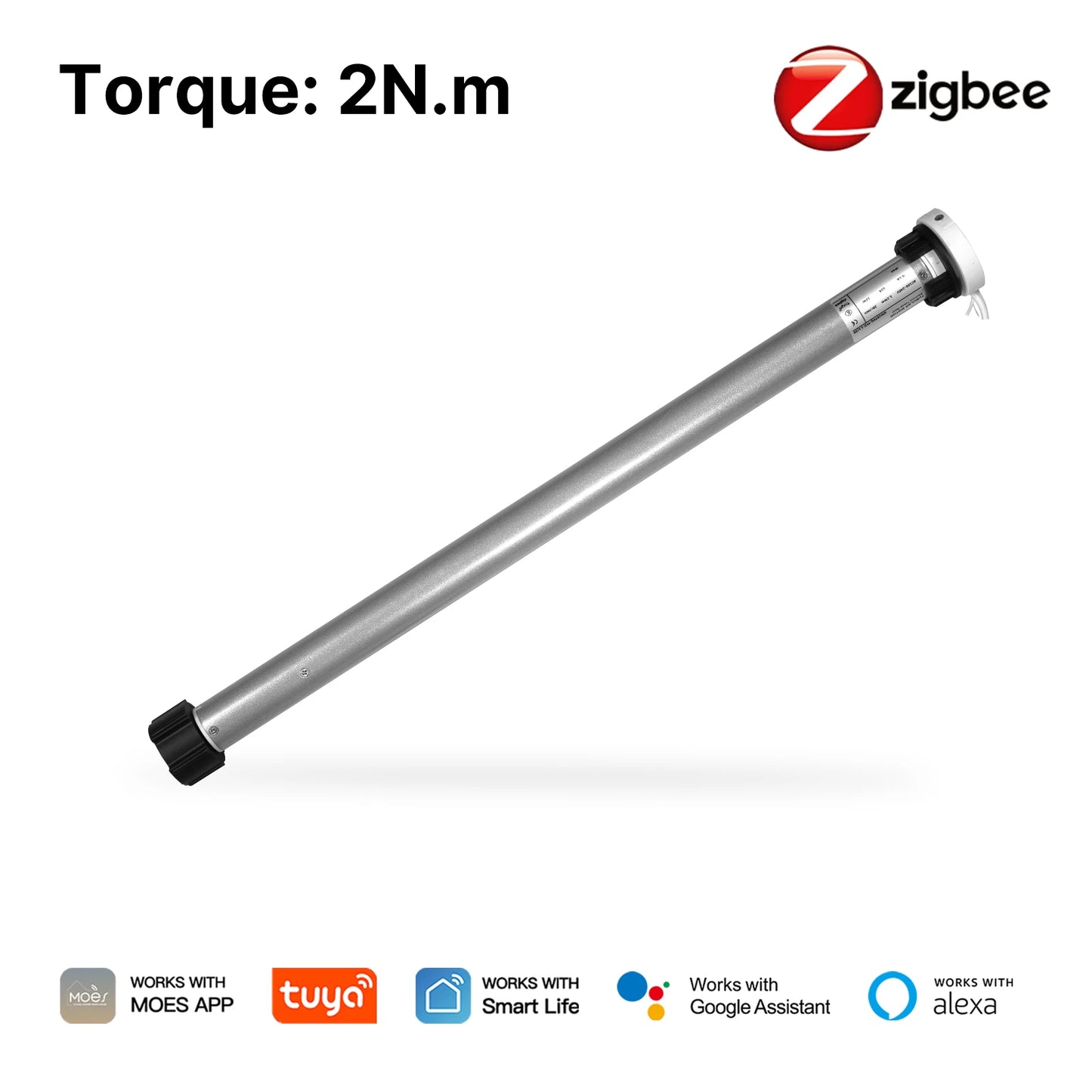 MOES ZigBee Smart Roller Blinds Motor | Automatic Shades with Voice & Remote Control