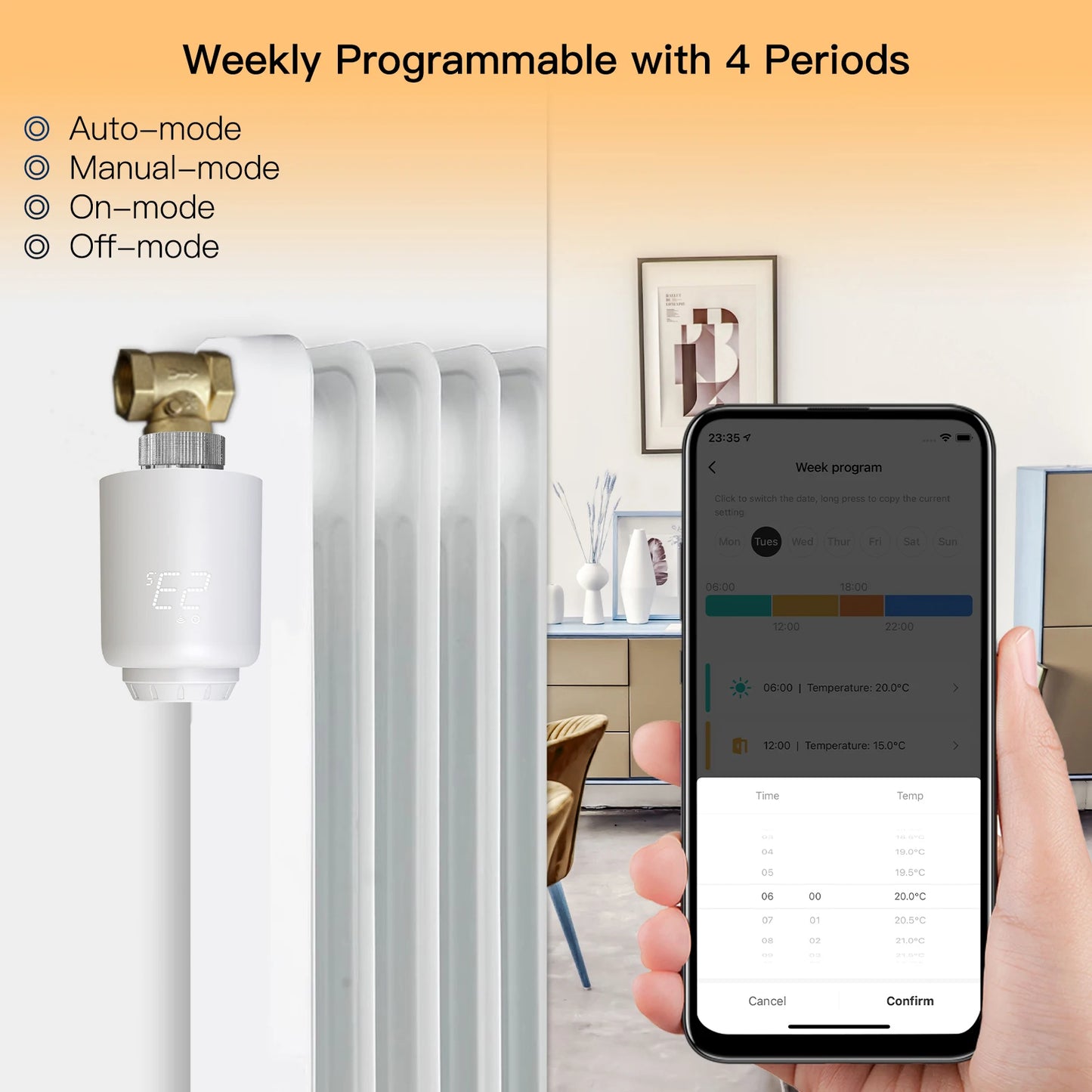 Moes Tuya ZigBee Thermostatic Radiator Valve
