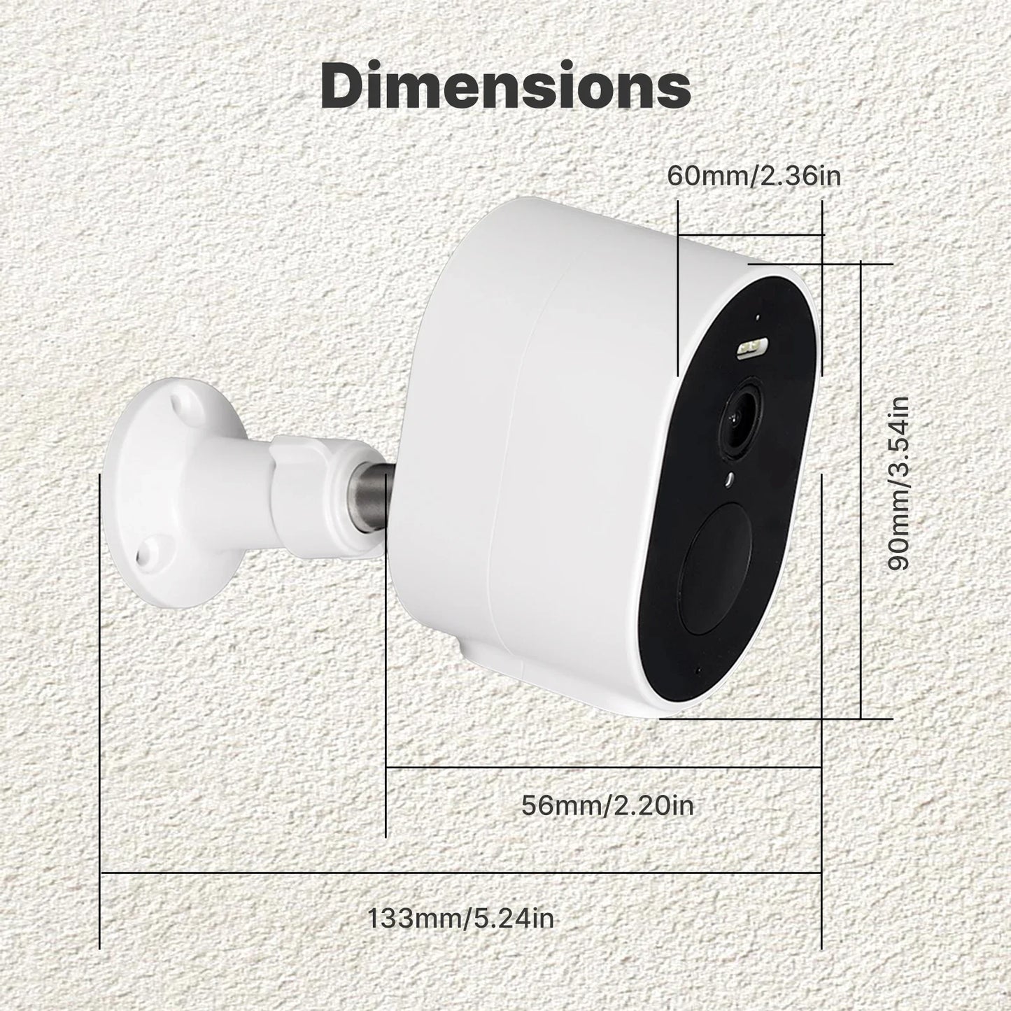 MOES Tuya WiFi 4MP HD Smart Security Camera Solar Charging IP65 Waterproof Full Color Night Vision Works With Alexa Google Home