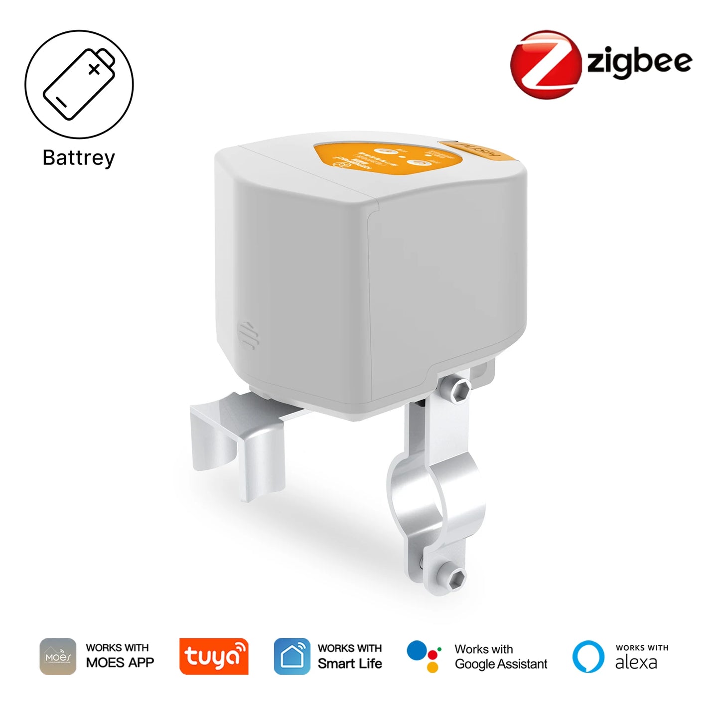 MOES Tuya ZigBee Smart Battery-Powered Water & Gas Valve Controller