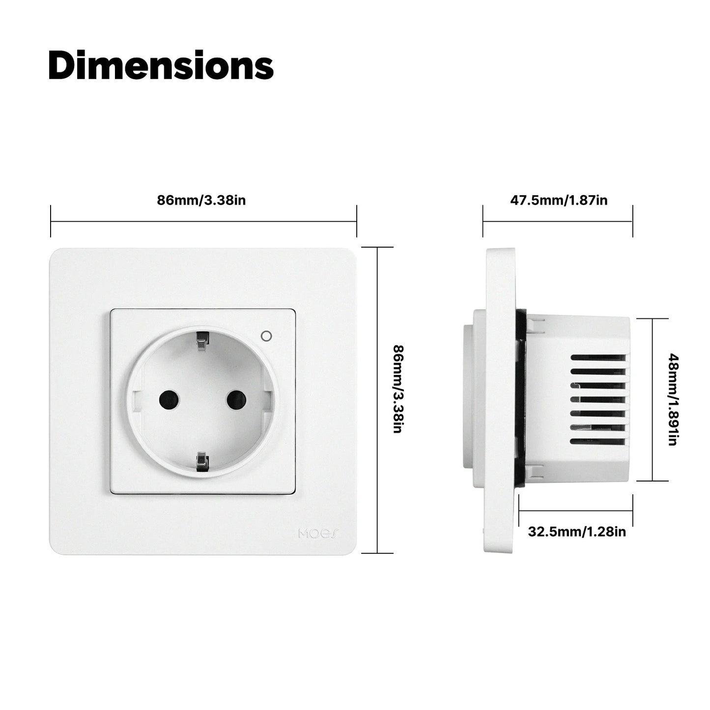 MOES ZigBee Smart Wall Socket