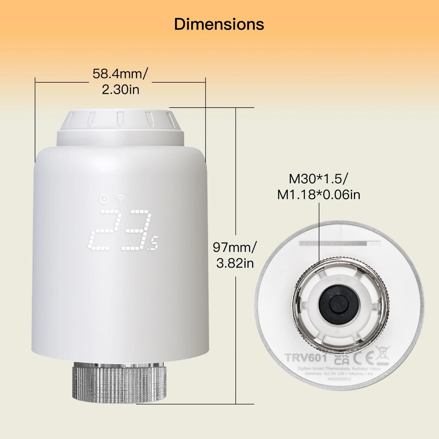 Moes Tuya ZigBee Thermostatic Radiator Valve