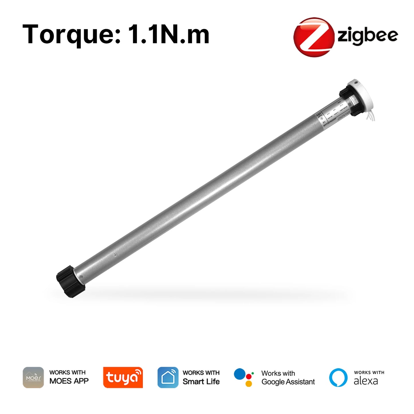 MOES ZigBee Smart Roller Blinds Motor | Automatic Shades with Voice & Remote Control