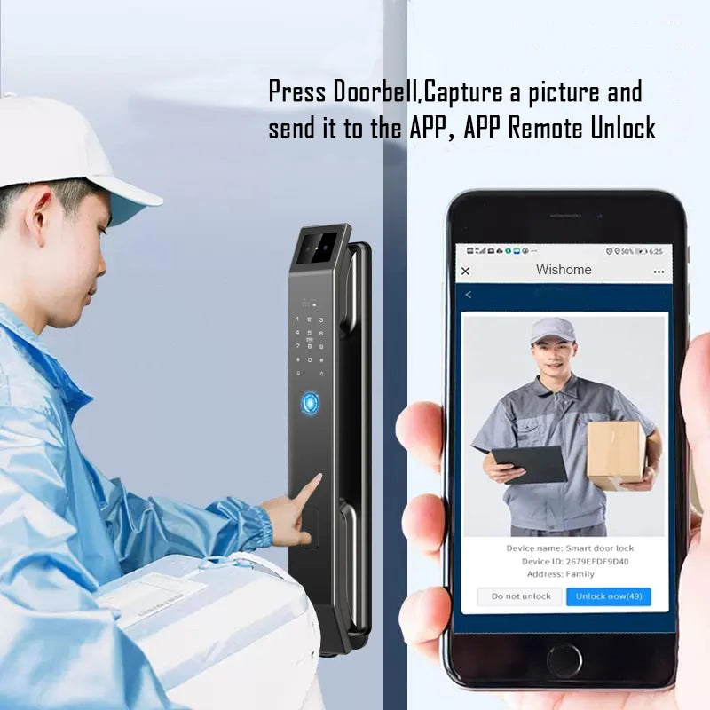 GARANT™Face Recognition Smart Door Lock (Camera + Fingerprint) — Keyless Wi‑Fi Entry