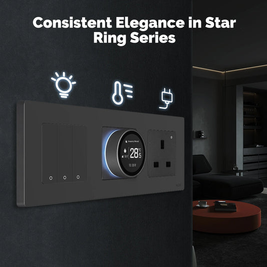 MOES Tuya ZigBee Smart Knob Thermostat – Star Ring Series