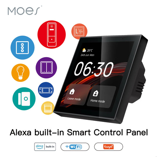 MOES Smart Control Panel 4" (WiFi + ZigBee + Alexa)