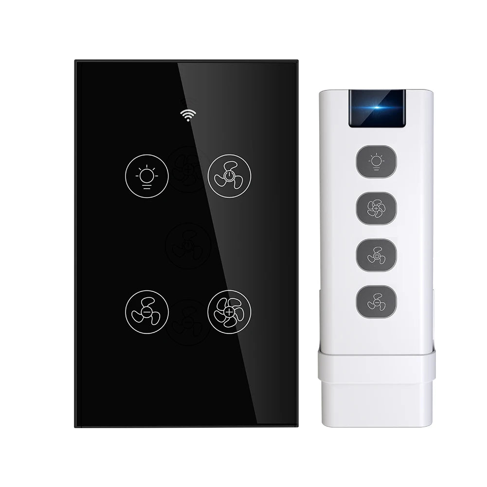MOES WiFi RF Smart Ceiling Fan Light Switch | 2/3-Way Multi-Control, Alexa/Google Home