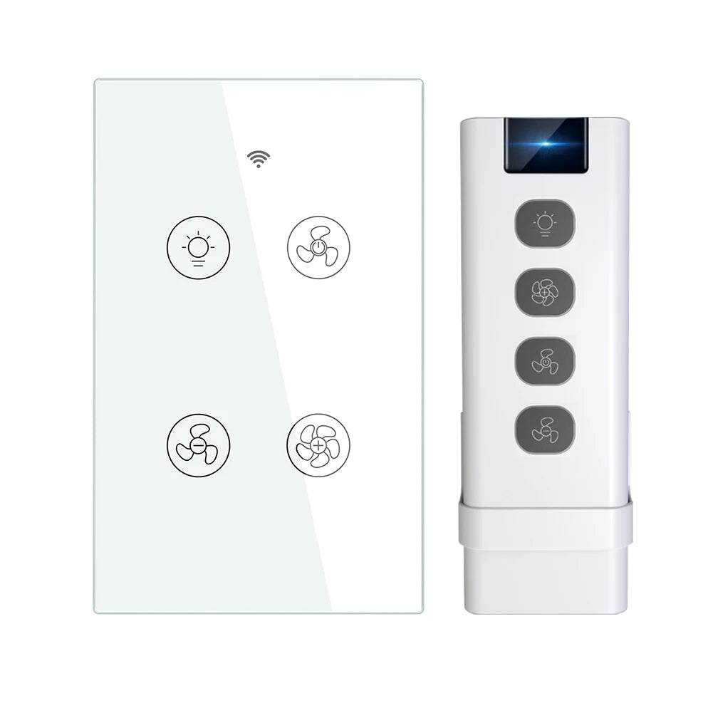 MOES WiFi RF Smart Ceiling Fan Light Switch | 2/3-Way Multi-Control, Alexa/Google Home