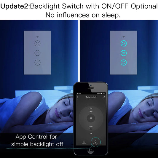 MOES Smart Curtain Switch (WiFi + RF433, Tuya, Alexa/Google)