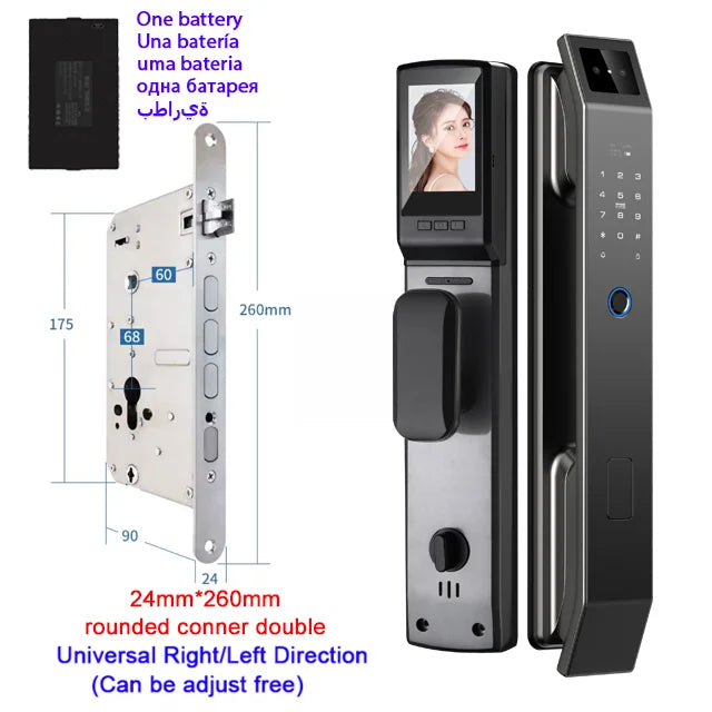 GARANT™Face Recognition Smart Door Lock (Camera + Fingerprint) — Keyless Wi‑Fi Entry