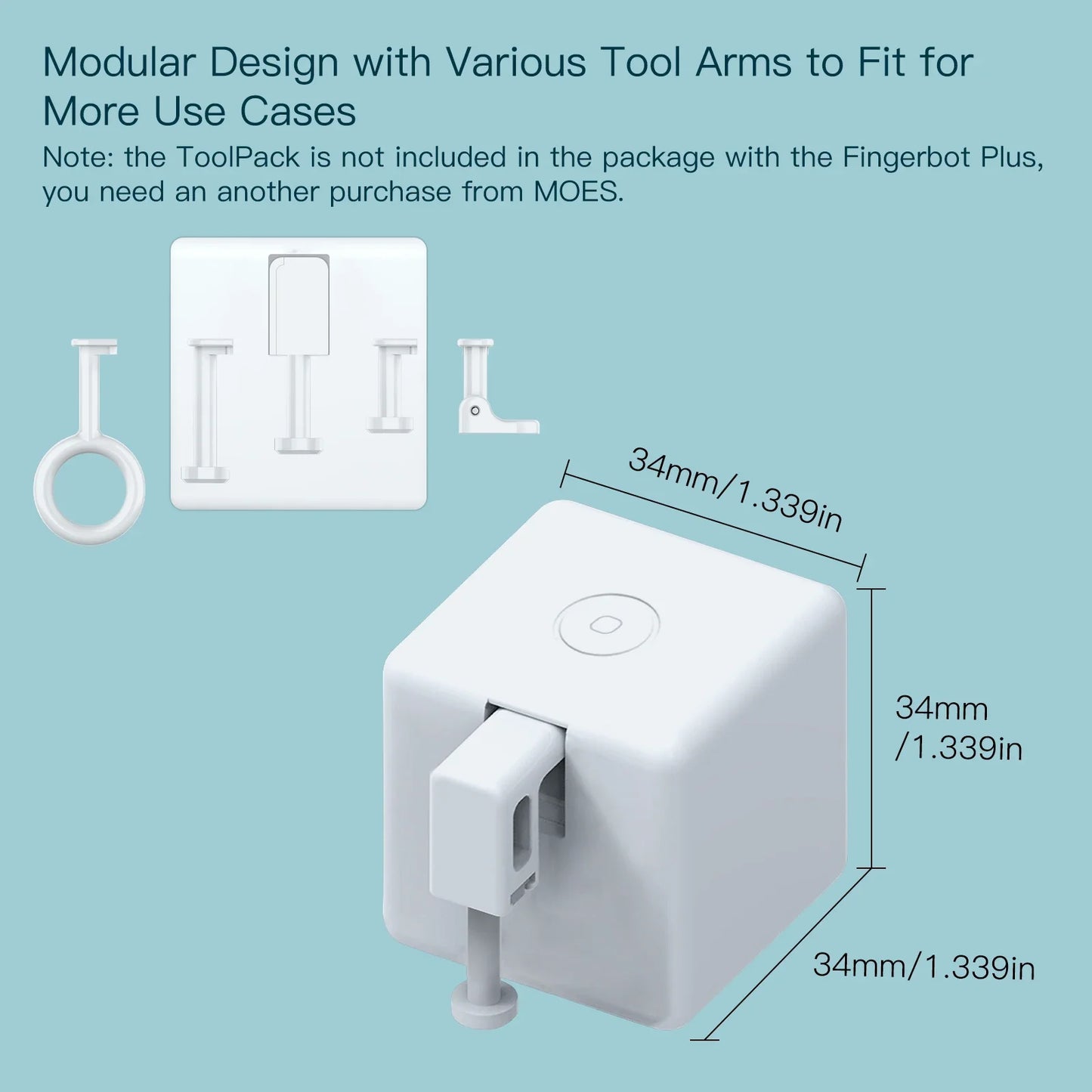 MOES Tuya ZigBee Fingerbot Plus – Smart Button Pusher with Voice & App Control