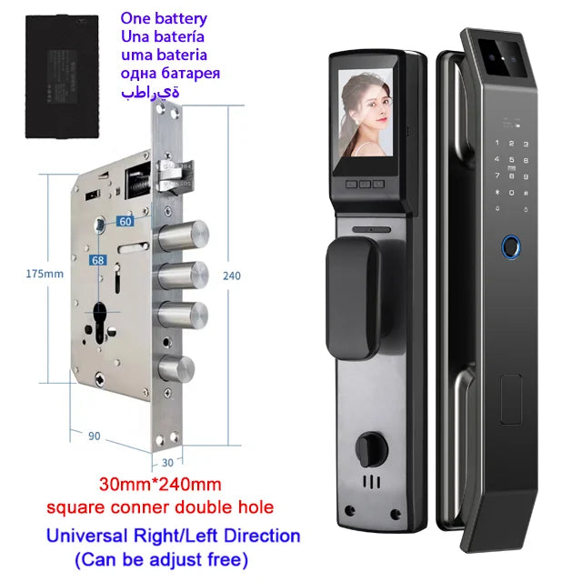 GARANT™Face Recognition Smart Door Lock (Camera + Fingerprint) — Keyless Wi‑Fi Entry
