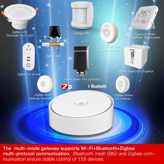 MOES Multi-Mode Smart Hub – WiFi, ZigBee & Bluetooth Mesh Gateway
