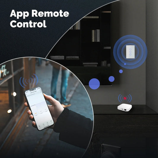 MOES ZigBee Smart Touch Light Switch | Glass Panel with App & Voice Control
