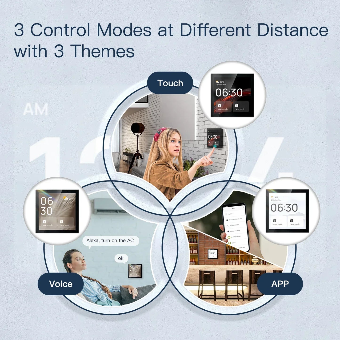 MOES Smart Control Panel 4" (WiFi + ZigBee + Alexa)